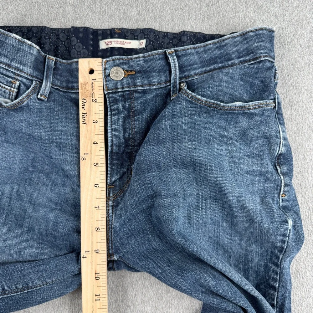 Levi's Jeans Womens 12 525 Perfect Waist Straight Blue Denim 15564-0028
